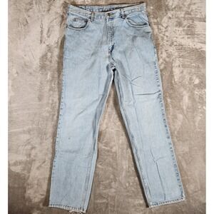 Member's Mark Jeans Men's 35X33 (Tag 36X34) Blue Old School Faded Frayed Vintage